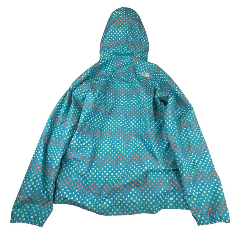 The North Face Ski Jacket Girl Size XL (18) Blue Activewear Snowing Rain Hoodie